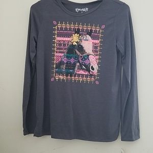 MUDD Equestrian Long Sleeve Shirt